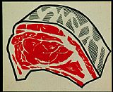 Unknown R Lichtenstein, Meat painting